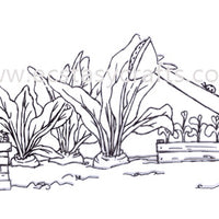 Marianne Design Clear Stamp - Hetty's Border: Vegetable Garden