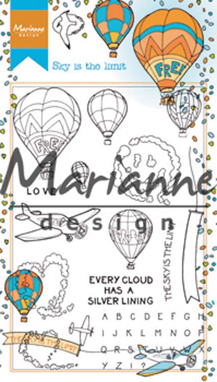 Marianne Design Stamps Hetty's Border: Sky is the Limit
