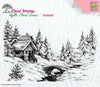 Nellie's Choice Clear Stamp Idyllic Floral Scenes - Winter 1