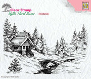 Nellie's Choice Clear Stamp Idyllic Floral Scenes - Winter 1