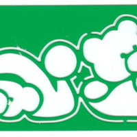 Christmas World Stencil - bear border