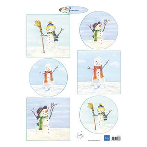 Marianne Design Cutting Sheet Tiny's Snowmen