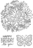 Woodware Clear Stamps - Butterfly Posy