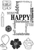 Woodware Clear Stamps - Birthday Grid