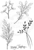 Woodware Clear Stamps - Christmas Greenery
