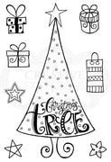 Woodware Clear Stamps - Dotty Tree