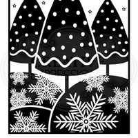Woodware Clear Stamps - Framed Trees