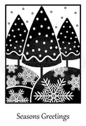 Woodware Clear Stamps - Framed Trees