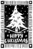 Woodware Clear Stamps - Lino Cut Christmas Tree