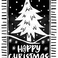 Woodware Clear Stamps - Lino Cut Christmas Tree