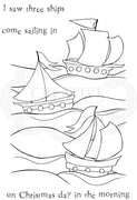 Woodware Clear Stamps - Three Ships