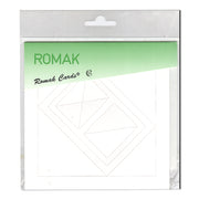 4 Rectangle Frame Cards 5x5" - Assorted Colours