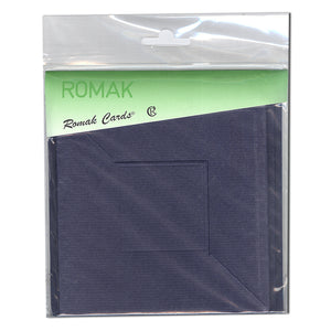 4 Square Folding Cards w Envelopes 5x5" - Assorted Colours