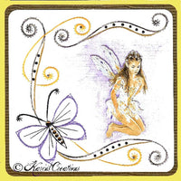 KC Embroidery Pattern - Butterfly Swirls