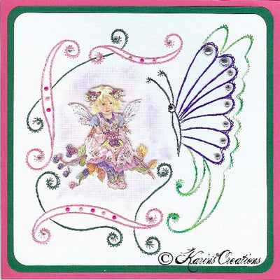 KC Embroidery Pattern - Butterfly Border
