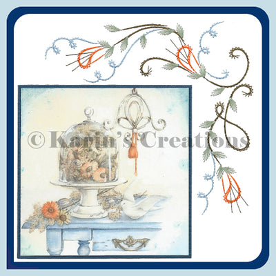 KC Embroidery Pattern - Swirls and More Corner