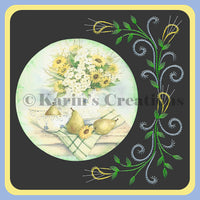 KC Embroidery Pattern - Flower Surrond