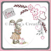 KC Embroidery Pattern - Flowers with Hearts