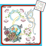 KC Embroidery Pattern - Butterfly Flourish and Ring