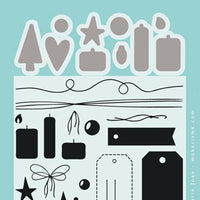 Marianne Design Stamps Giftwrapping: Tags & Threads