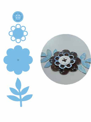 Marianne Design: Creatables Dies - Flower Button Assembly