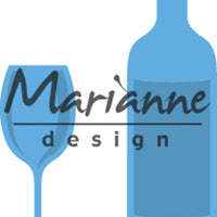 Marianne Design Horizon: Bottle and Glass