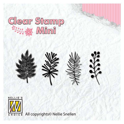 Nellie's Choice - Clear Stamp Christmas Branches 1