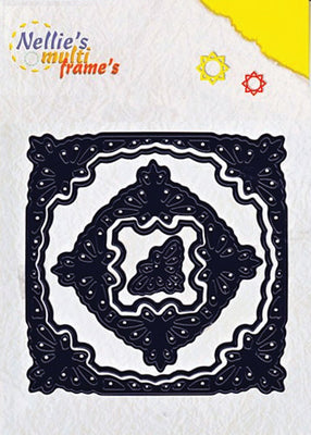 Multi Frame Dies - Square Butterflies