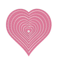 Multi Frame Die - Wavy Heart (9 pcs)