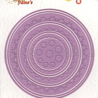 Nellie's Choice - Multi Frame Die Set- Stitched Doily Circle Edge