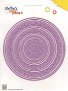 Nellie's Choice - Multi Frame Die Set- Stitched Doily Circle Edge