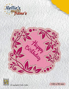 Nellies Choice Multi Frame Die - Happy Birthday