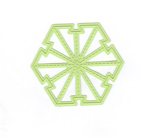 Nellie's Folding Die - Christmas Ball Star Small