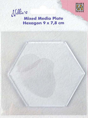 Nellie's Choice - Mixed Media Plate Hexagon