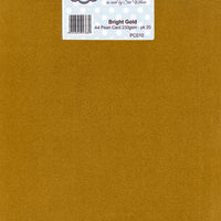 Foundation A4 Pearl Cardstock 230gsm pk 20 - Bright Gold