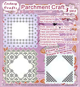 3 Parchment Patterns -Square Frame