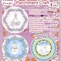 3 Parchment Patterns -Christmas