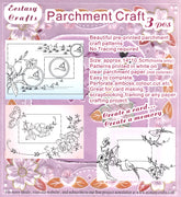 3 Parchment Patterns -Butterfly, Birds, Fish