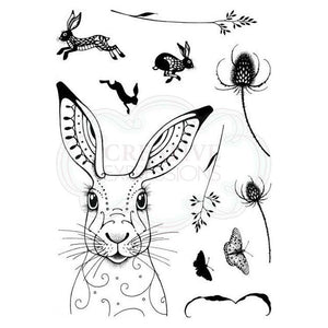 Pink Ink Designs A5 Clear Stamp Set - Hare