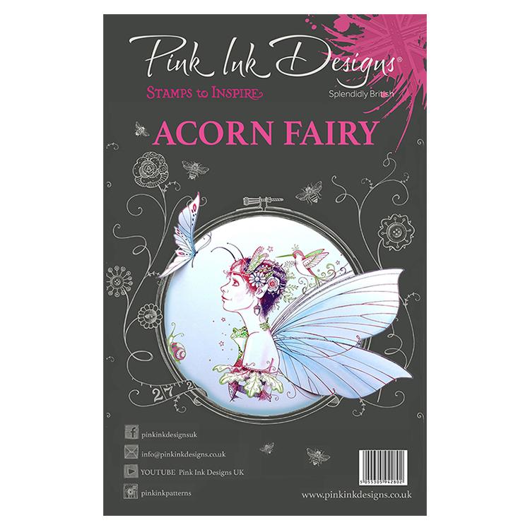Pink Ink Designs A5 Clear Stamp Set Acorn Fairy
