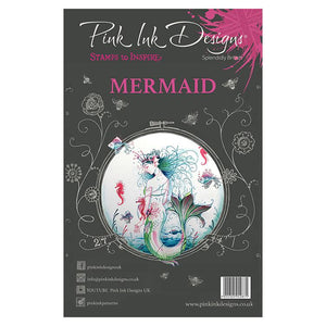 Pink Ink Designs A5 Clear Stamp Set Mermaid