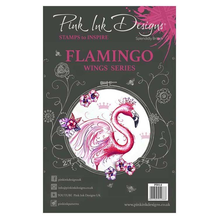 Pink Ink Designs A5 Clear Stamp Flamingo