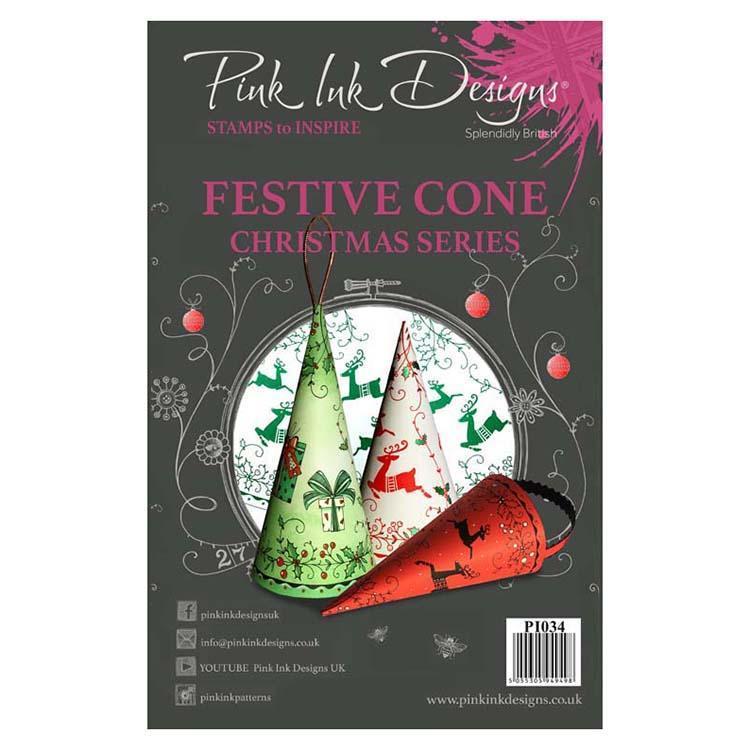 Pink Ink Designs Clear Stamp Festive Cone