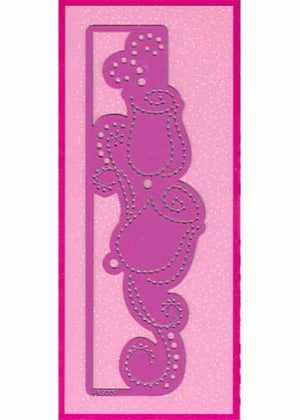 Pink Stencils Roses