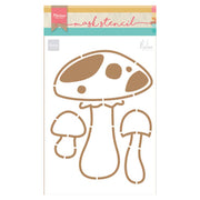 Marianne Design Craft Stencil: Mushrooms by Marleen