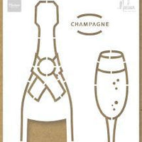 Craft Stencil Champagne by Marleen