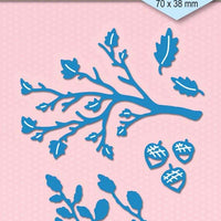 Nellie's Choice - Shape Die Blue Oak Branch with Acorns