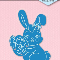 Nellie's Choice - Shape Die Blue Easter Bunny