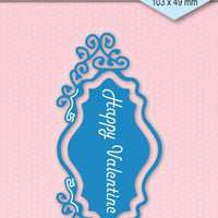 Nellie's Choice - Shape Die Blue Happy Valentine