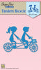 Nellie's Choice - Shape Die Blue Tandem Bicycle